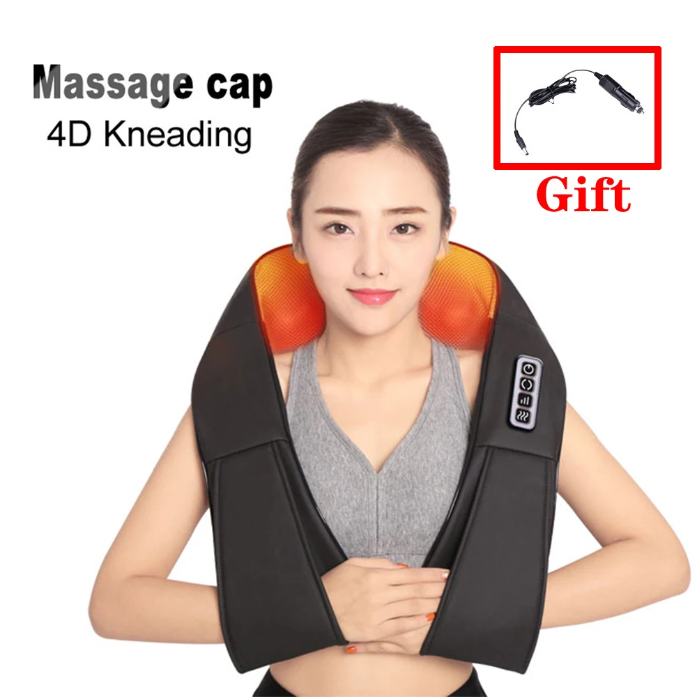 

U Shape Electrical Shiatsu Back Neck Shoulder Body Multifunctional Massager Infrared Heated Kneading Car/Home Massagem