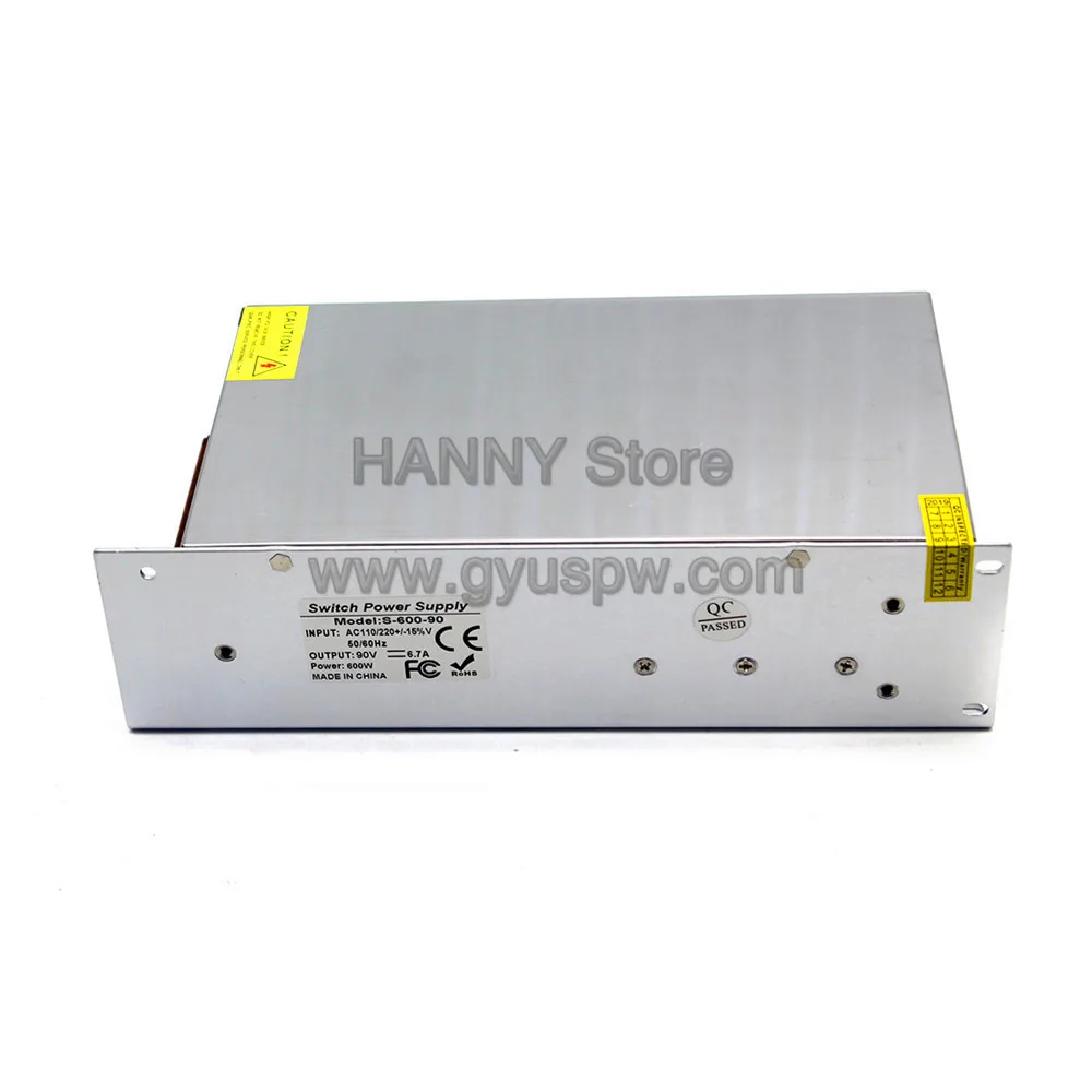 Универсальный переключатель питания 90V 6.7A 600W трансформатор 110V 220V AC DC90V SMPS для шагового двигателя машинное оборудование