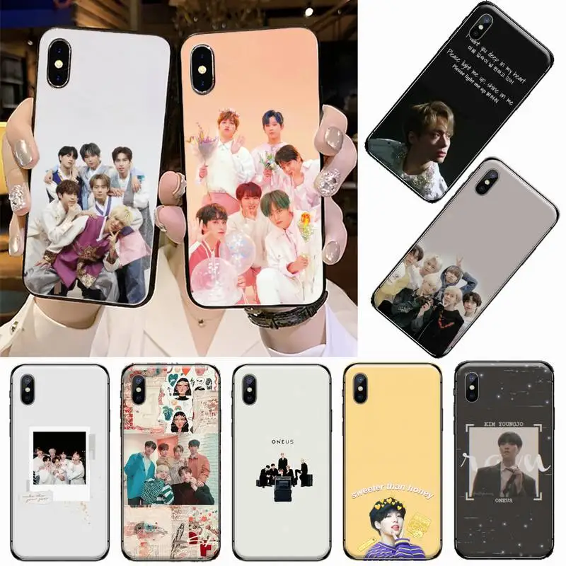 

Oneus kpop Korea Boy team Customer Phone Case For iphone 5 5s 5c se 6 6s 7 8 plus x xs xr 11 pro max coque shell funda hull