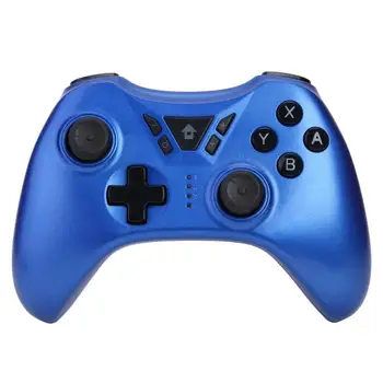 

Wireless Bluetooth Gamepad 360 Degree Vibration Joystick Built-In Rechargeable Lithium-Ion Battery for Switch PC PS3 Blue