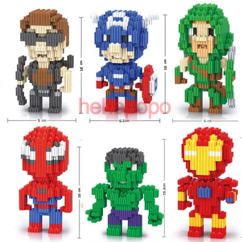 

68100-68106 Small Size Building Blocks Assemble Middle Brick Toys Super Hero Avengers Endgame Model Educational Blocks Toys