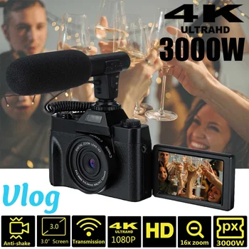 

4K 1080P HD Camcorder Video Camera WIFI Night Vision 3 Inch HDMI LCD Touch Screen 16x Digital Zoom Camera with Microphone