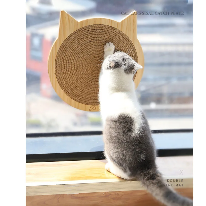 

Multi-functional Wallmounted Cat Scratchers Sisal Rope Cat Scratching Board Anti Scratch Pad Climber Playhouse Protection Canape