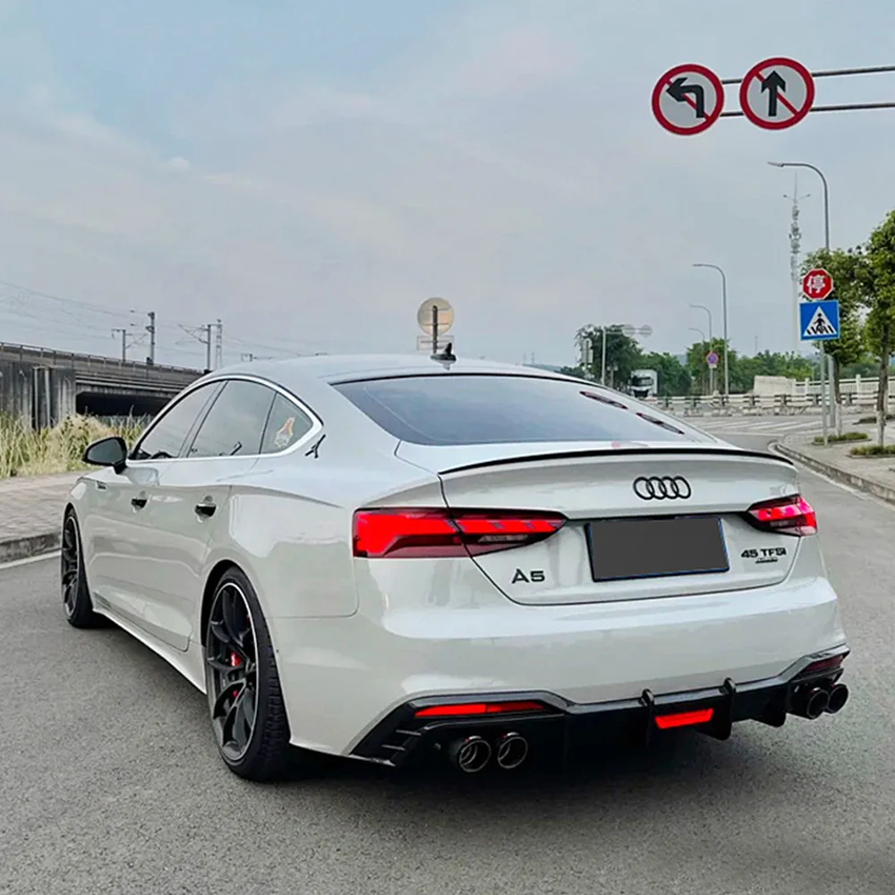 Автомобильный Стайлинг задний спойлер Tunk из углеродного волокна для AUDI A5 S5 RS5