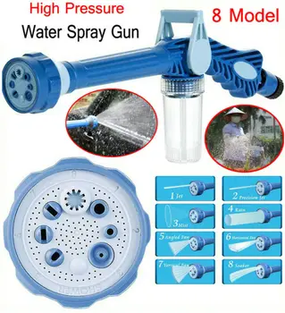 

New Fashion Hot High Pressure Water Power Blaster 8IN1 Spray Gun Garden Hose Lawn Car Wash