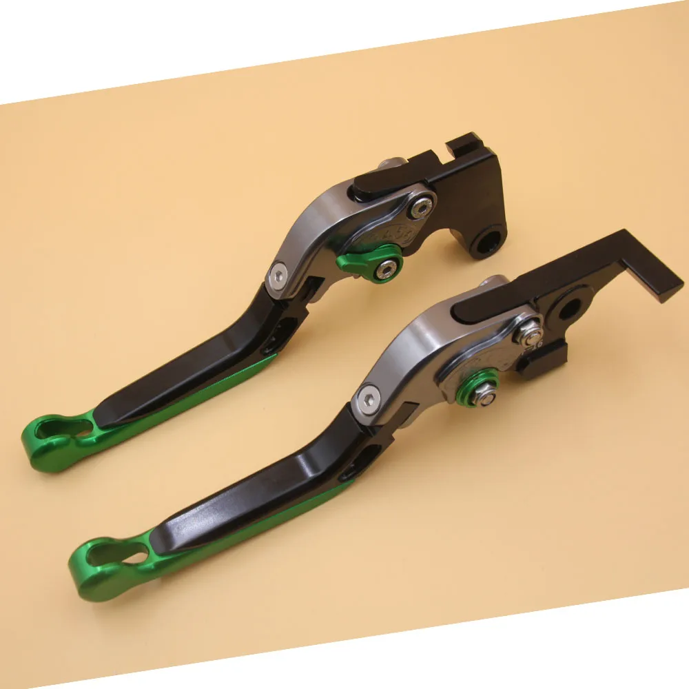 green B CNC регулируемые Складные Выдвижные мотоциклетные тормозные рычаги сцепления для Triumph SPEED TRIPLE 1050 R 2011 2012 2013 - Цвет: green B