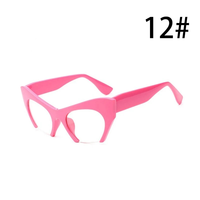 Прохладный Мода половинная оправа «кошачий глаз» солнцезащитные очки Для женщин модные босоножки из прозрачного материала Брендовая Дизайнерская обувь солнцезащитные очки для женщин мужской Uv400