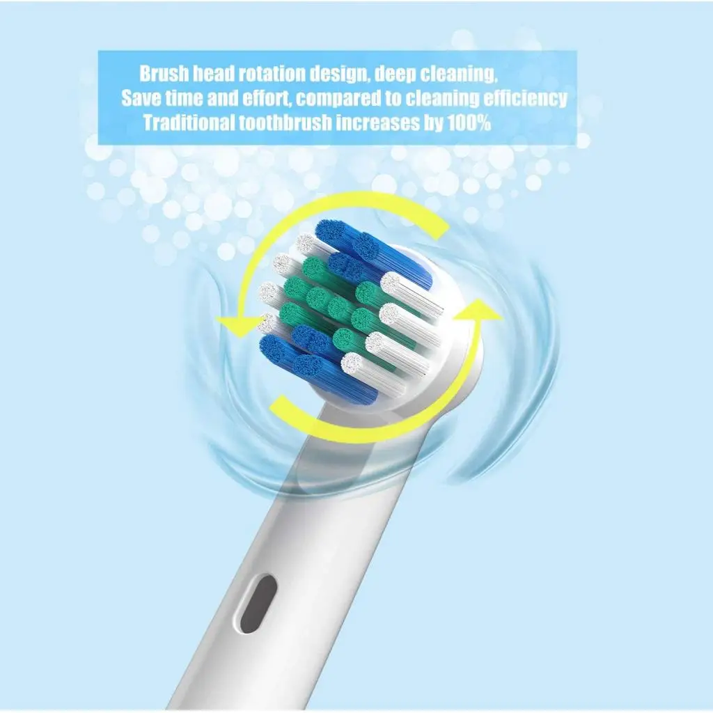 Replacement White Toothbrush Heads, for Precision Clean Refills for Electric Replacement White Toothbrush Heads, for Precision Clean Refills for Electric