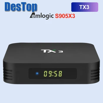 

Tx3 Almogic S905x3 Android 9.0 Set Top Box 4GB 43GB 64GB 2.4G 5G Wifi support Bluetooth 8K Smart Tv Box google Media Player 10pc