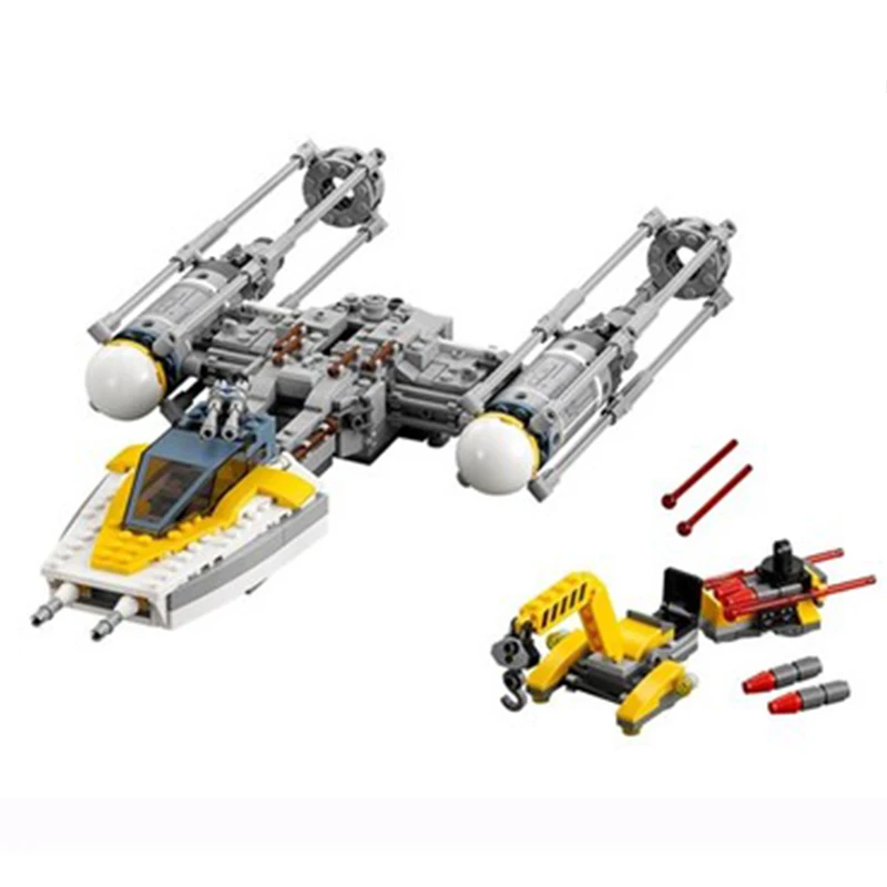 

691pcs 05065 Space star Wars Y-Wing Stars fighters Universe Figure Model Building Block biick Teenager Set Game kids gift 75172