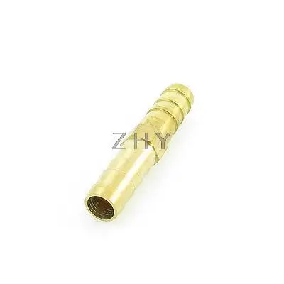 

Gold Tone Brass Barbed Straight Hose Joiner 8mm for Gas Fuel Oil