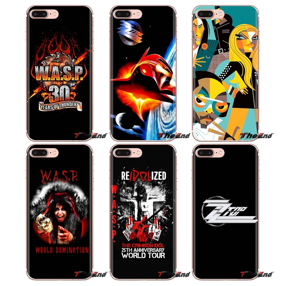 Для iPhone XS Max XR X 4 4s 5 5S 5C SE 6 6S 7 8 Plus samsung Galaxy J1 J3 J5 J7 A3 A5 черный глазый горох ZZ Top W. A.s.p