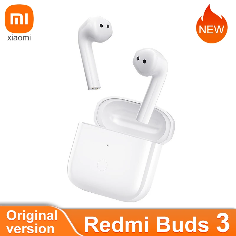 2021 Newest Xiaomi Redmi Buds 3 Earphones Bluetooth TWS Wireless Earbuds 5.2 Noise Canceling IP54 waterproof headphone | Электроника