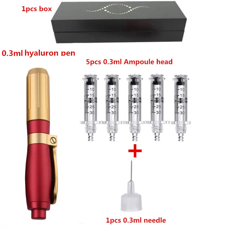 Ручка с гиалуроновой кислотой высокого давления, металлическая ручка с высокой плотностью для подтяжки губ против морщин, пистолет с гиалуроном, распылитель, гиалуроновая ручка