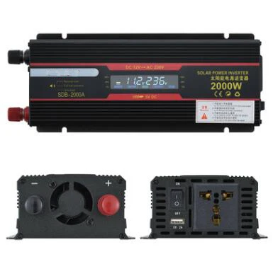 900 Вт автомобильный инвертор 12V 220V солнечный Мощность ЖК дисплей Дисплей DC 12V/24V к
