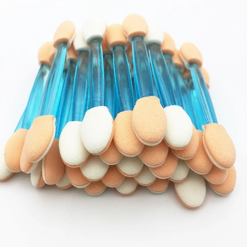 Makeup Brush Set Makeup Brush Makeup Tool Set Makeup Tool 50/5PCS Disposable Eye shadow Brushes Dual Sided Sponge Nylon Makeup Eye Shadow Brushes For Cosmetic Applicator
