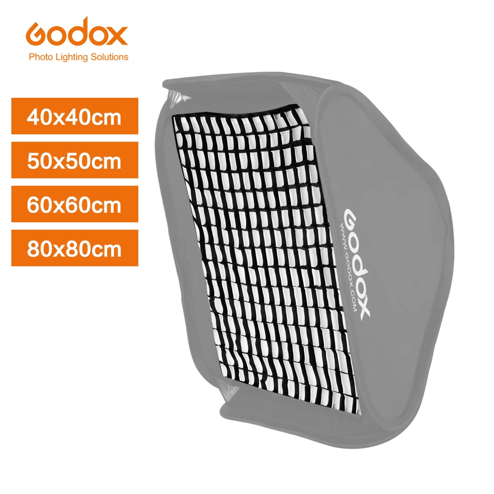 Godox сотовая сетка 40x40 см 50x50 60x60 80x80 для складной S-образный кронштейн софтбокс