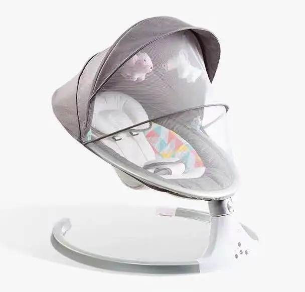 Electric shake chair baby swing rocking chair sleeping bed - Цвет: Зеленый