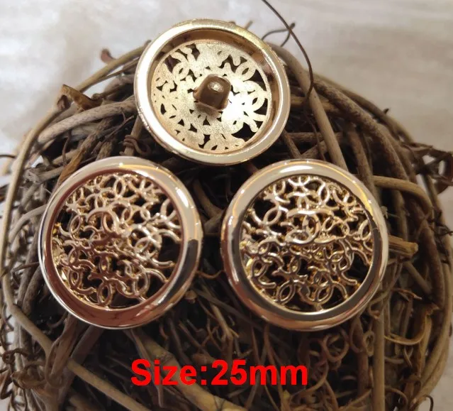 NO29 Size 25mm gold Новинка 10 шт. модная Высококачественная Ретро металлическая куртка с изображением совы и пуговицами аксессуары пальто свитер рубашка Кнопка 21 мм - Цвет: NO29 Size 25mm gold