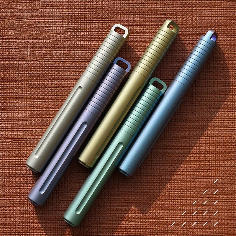 Mini Titanium Pen Portable Portable EDC Gadget Outdoor Equipment Personality Creative Signature Pen afbeelding