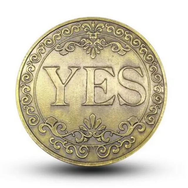 Sixinu Bronze Yes No Commemorative Coin Souvenir Challenge Collectible Coins Collection Art Craft Gift
