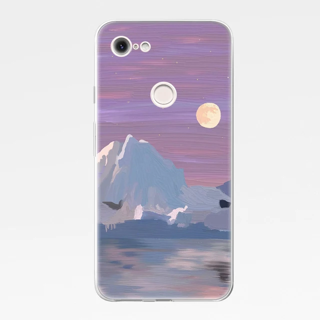Painting Landscape Coque for Google Pixel 5 4 4a 3 3a 2 XL Soft TPU Silicone Phone Cases For Pixel 6 Pro 4XL 3XL 2XL Cover Funda W4265
