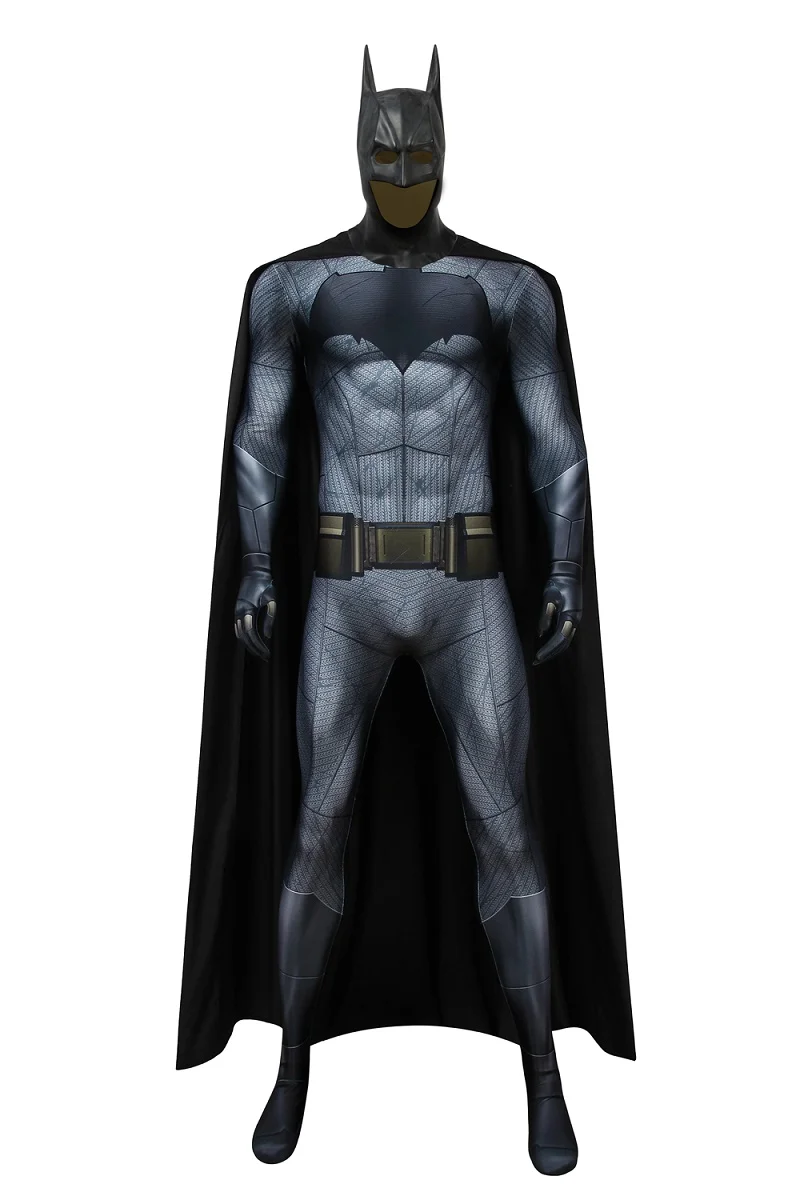 Костюм для косплея «Бэтмен против Супермена» на рассвет, костюм Бэтмена, костюм с 3D принтом, боди «летучая мышь», Брюс Уэйн, наряд для косплея, реквизит - Цвет: Whole set