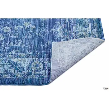 

Apex Himalayan 3 'x 10' Polypropylene Navy Blue Runner Rug