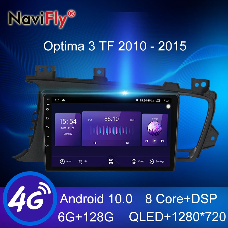 NaviFly Новинка 6 ГБ + 128 DSP QLED 1280*720 Carplay Android многофункциональная автомобильная