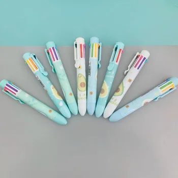

Lovely Avocado Style 8 colors Writing ballpoint pen students office signature pen Creative School Stationery Supplies