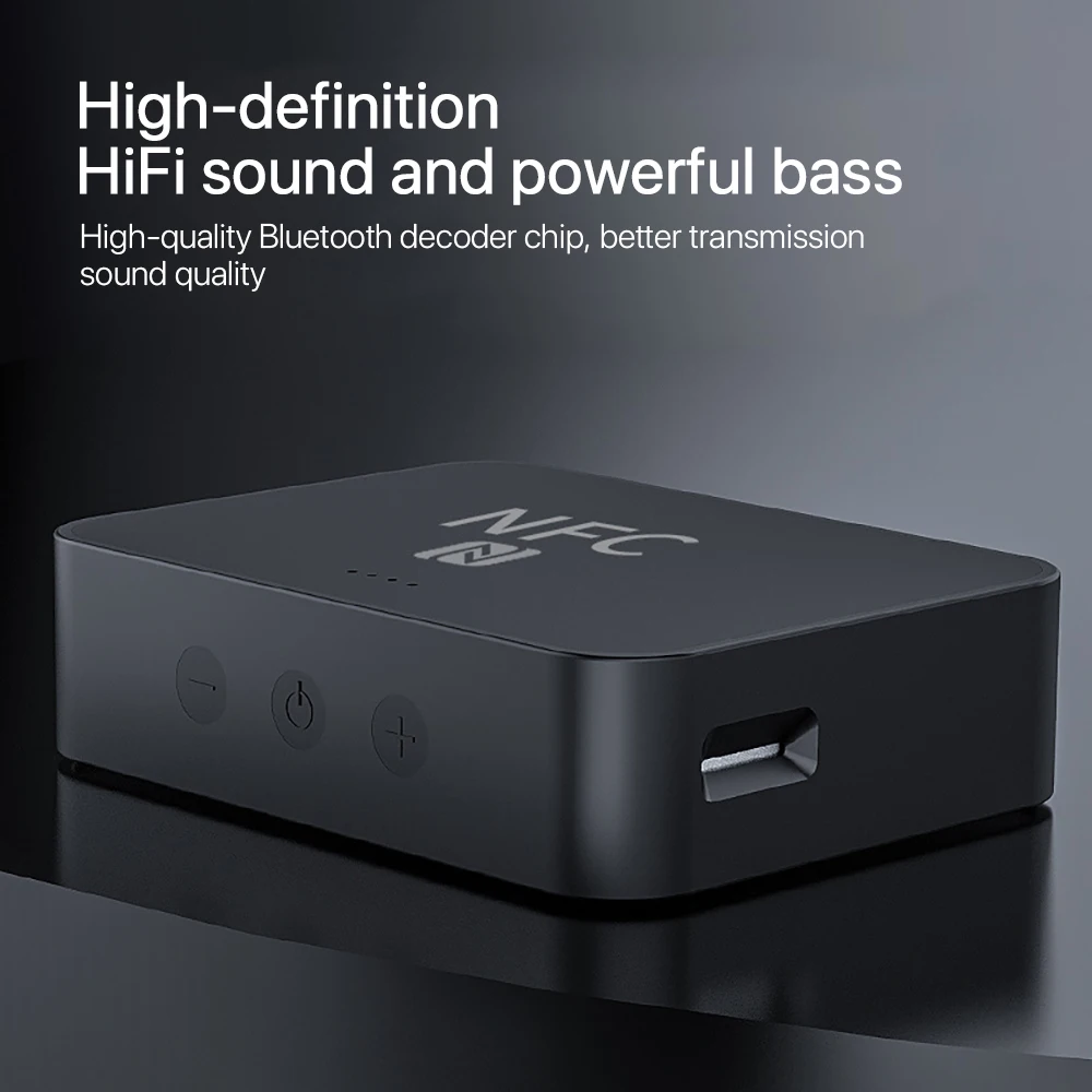 

Wireless Bluetooth 5.0 4.2 Audio Receiver aptX LL RCA NFC 3.5mm Jack Aux Audio Adapter for Car computer wire speaker Home Stereo