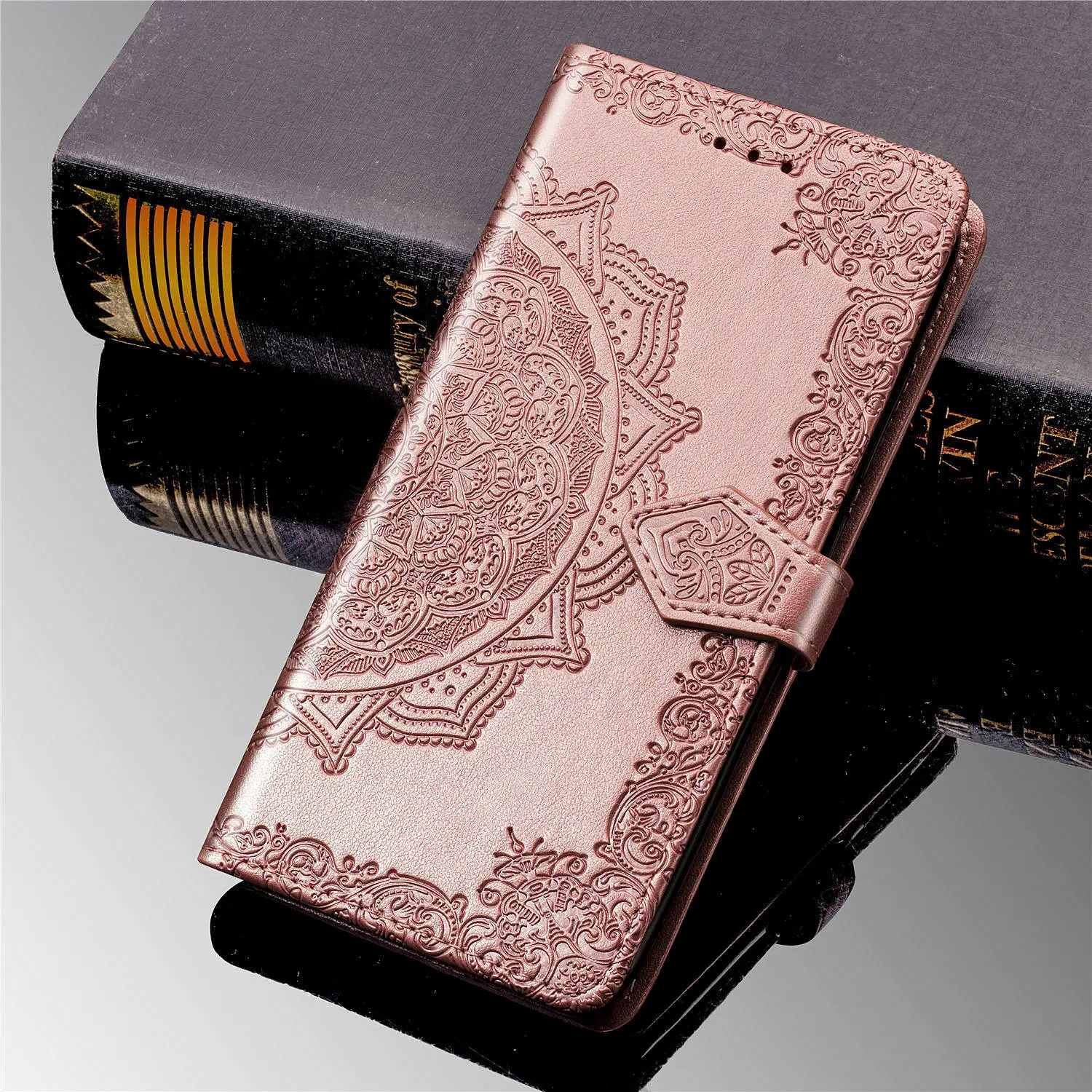 

Flower Leather Case for iPhone 11 Pro XS Max XR X 6S Case Wallet Flip Book Case for iPhone 11pro 6 6S 7 8 Plus SE Case Cover