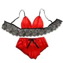 Женская одежда для сна, сексуальная пижама на бретелях, Атласный пижамный комплект, кружева, v-образный вырез, пижама без рукавов, топ и шорты, ремень, ночная рубашка, комплект z1119