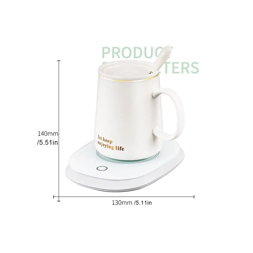 

220V Electric Warmer Heater Tea Coffee Mug Mats Pads 60 Degrees Thermostatic Thermal Insulation Dish Pad Cup Coaster Mat