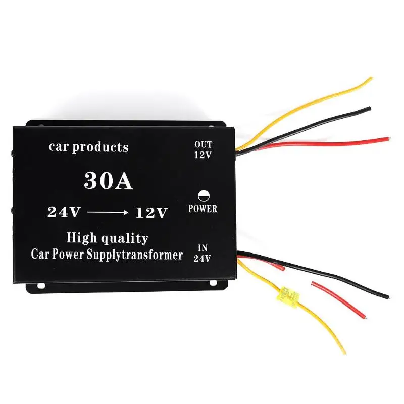 DC 24V к DC 12V автомобильный понижающий преобразователь 30A 360W понижающий регулятор мощности