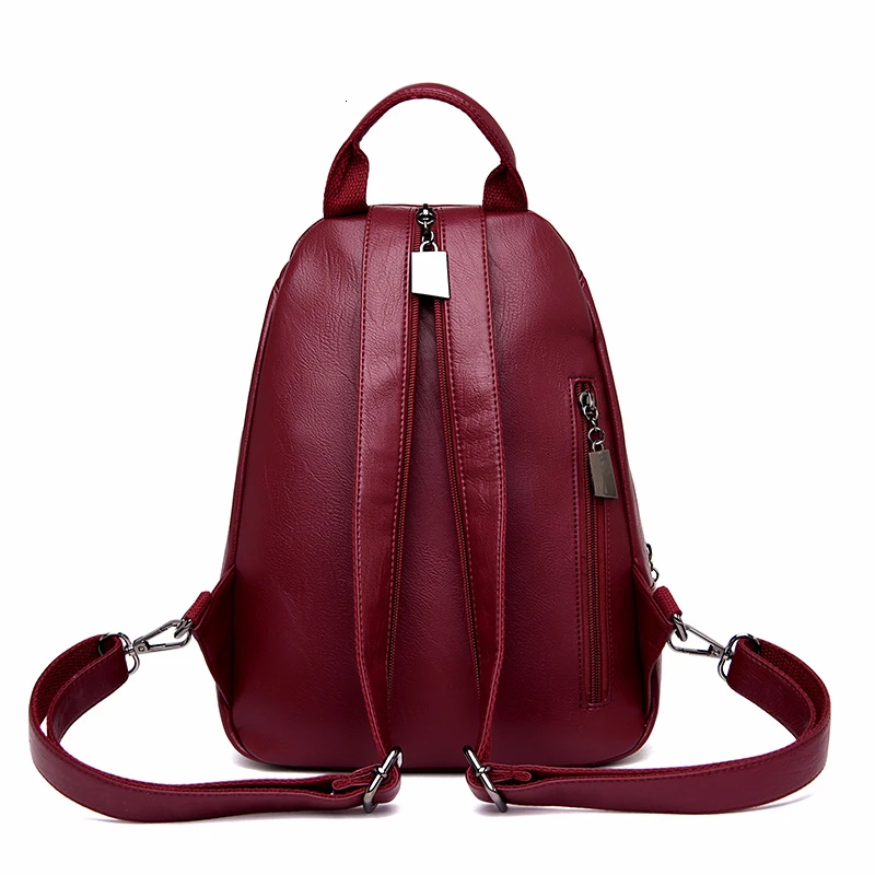Женские кожаные рюкзаки высокого качества Sac A Dos Femme винтажный рюкзак для женщин рюкзак для путешествий школьные сумки для девочек