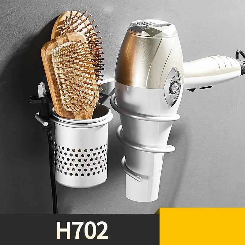 MODEL C Фен для волос держатель для ванной комнаты Badkamer аксессуары Banyo стены Salle De Bain аксессуары полки Ванная комната организатор - Цвет: MODEL C