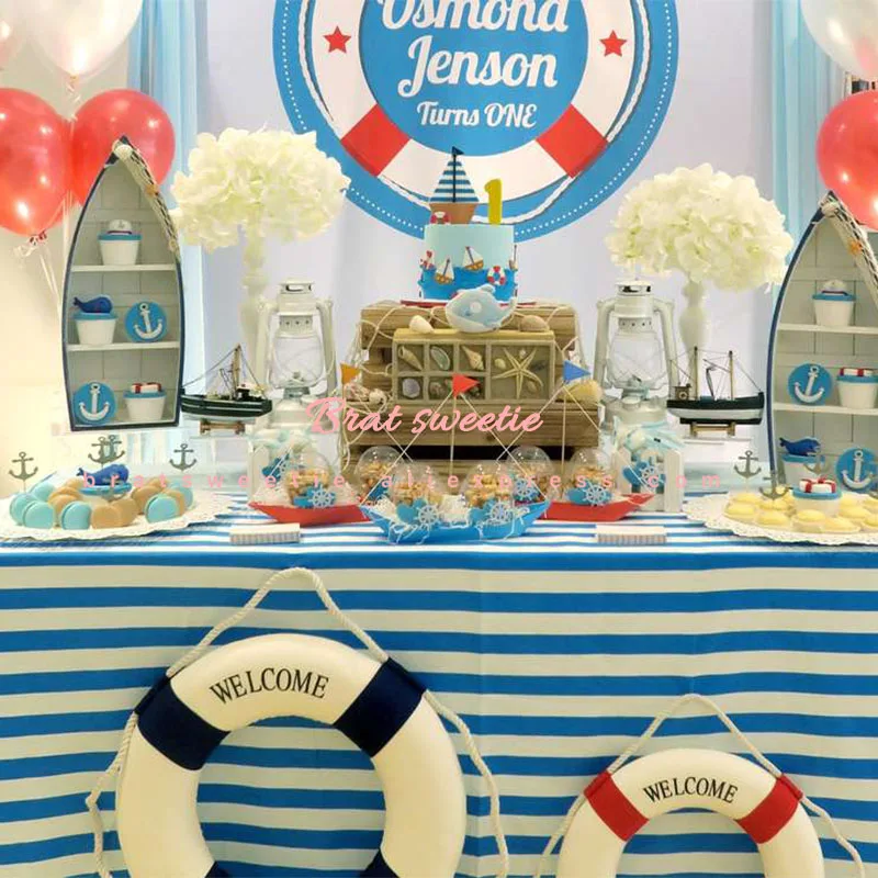 Nautical Aboard Birthday Party Sailor Boat Party tableware Decoration Balloon UK 
