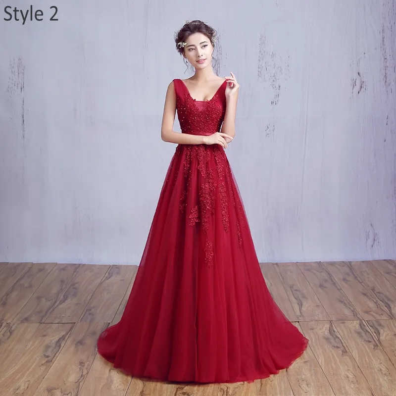 [Clearance Sale] Chiffon Long Evening Dress Formal Dresses Evening Gown Elegant Beaded Boidce with Zipper Back