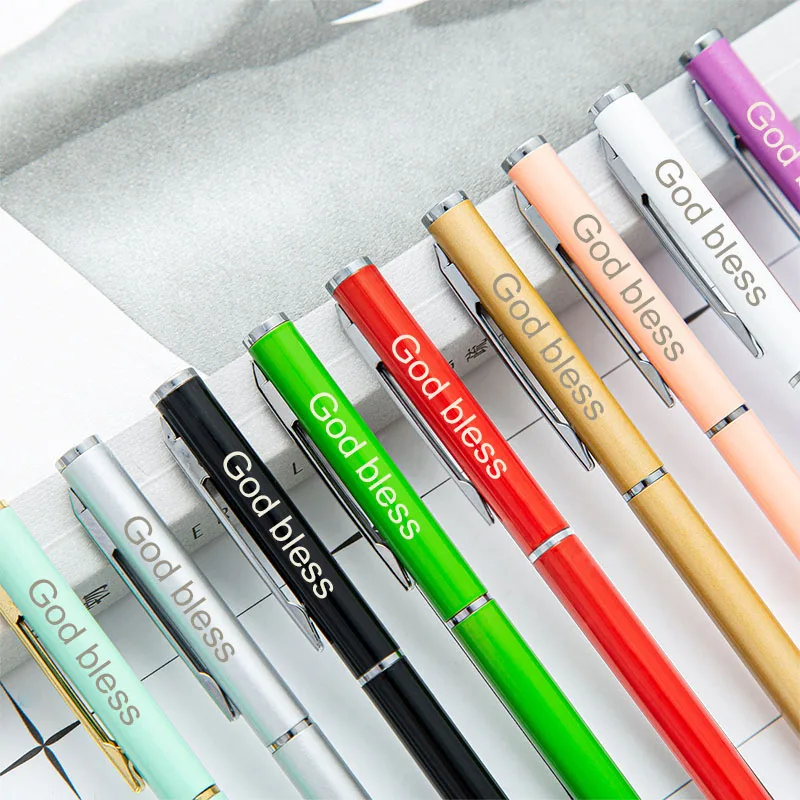 Customized LOGO Fashion Metal Ballpoint Pens School Office Hotel Advertising Ball Gel Pen Promotional Gift Pens Custom Souvenirs ballpoint pen