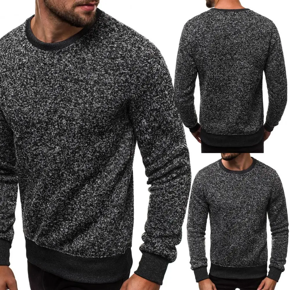 Jumper Sweater Stylish Simple Pure Color Sweater Streetwear Men basic sweater