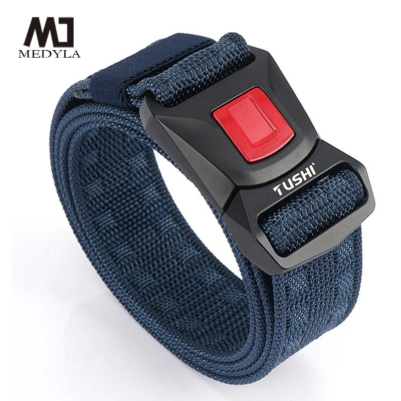 Official Genuine Tactical Belt Quick Release Metal Buckle Military Belt Soft Real Nylon Sports Accessories BLL2030 tushi genuine new tactical belt quick release outdoor military belts soft real nylon sports accessories men and women belt