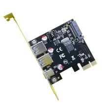 Usb 3,1 type C Pcie Плата расширения Pci-E до 1 type C и 2 type A 3,0 Usb адаптер Pci Express контроллер концентратор для настольного ПК