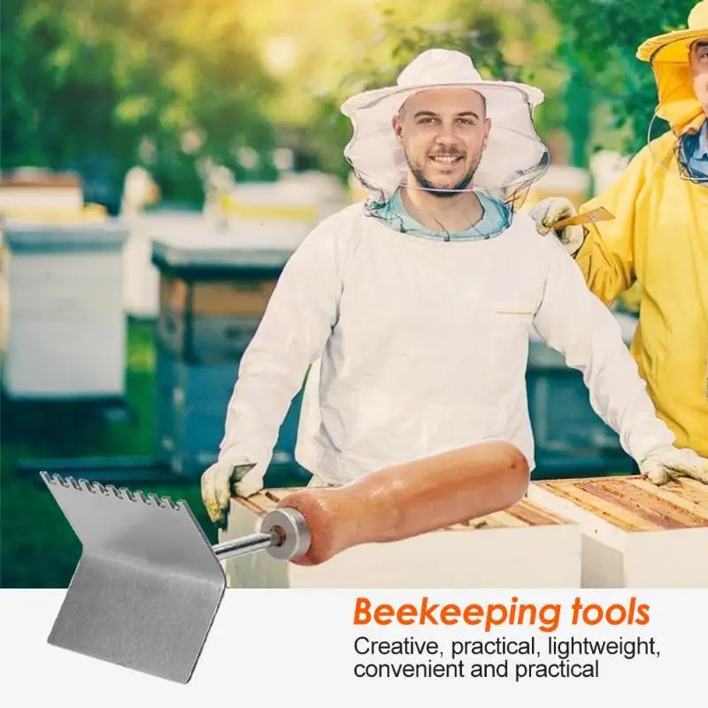 Лопатка для чистки пчеловода Удобная из нержавеющей стали для пчеловодства бытовые Чистые Инструменты Высокая прочность легко хранить рустостойкий