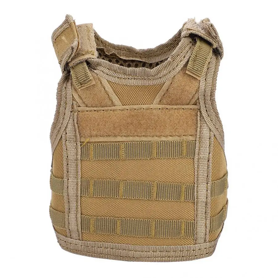 Синий Тактика пива военный Molle жилет мини-бутылка для вина крышка жилет охладитель напитков охотничья бутылка напиток набор регулируемый плечевой ремень - Цвет: Синий