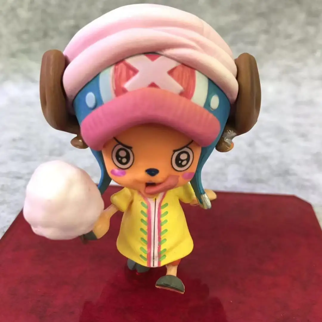 One Piece 117Generation Straw Hat Mission Chopper Marshmallow Edition Cake Island Action Humanoid Boxed Model Childrens Gift