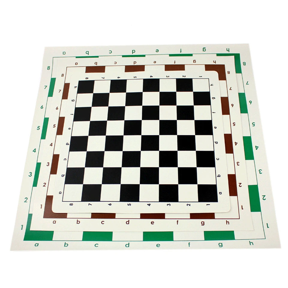 Новая искусственная кожа пластиковые шахматы комплект игры 35/43/51 см международной шахматной доске 37/47/57 мм проверки складной шахматная доска игра