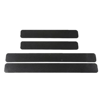 

4Pcs 3D Carbon Fiber Protect Sticker Auto Accessories Anti-kick Car Door General car stickers Easy installation авто аксессуары