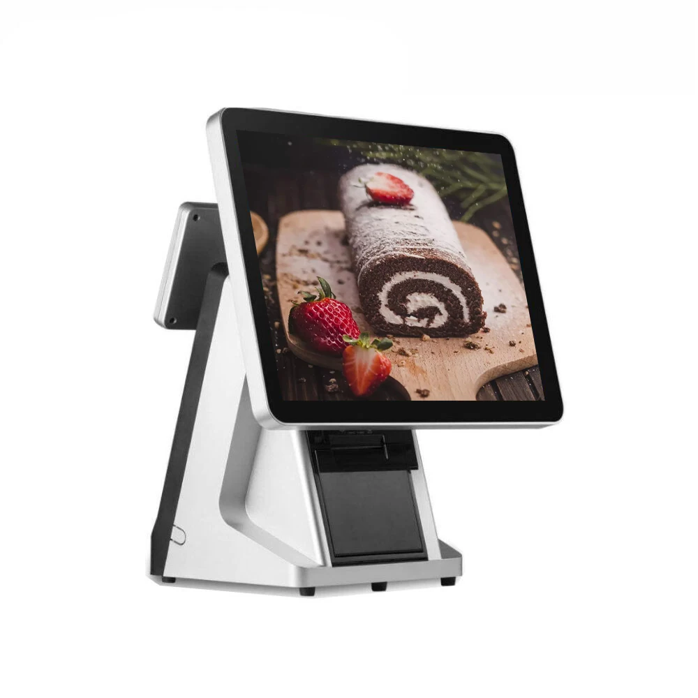 

POS system printer 58mm thermal and VFD pos machine computer for retail