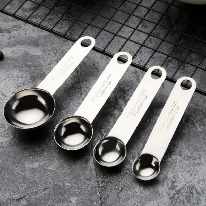 Home And Kitchen Stainless Steel Measuring Spoons With Scale For Measuring Dry And Liquid Ingredients Spoon Kitchen Gadget
